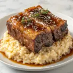 Succulent Short Ribs Slow-Cooked in Cola with Creamy Parmesan Risotto