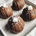 Salted Caramel Hot Chocolate Bombs