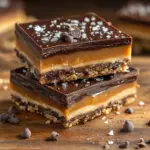 Caramel Chocolate Crunch Bars