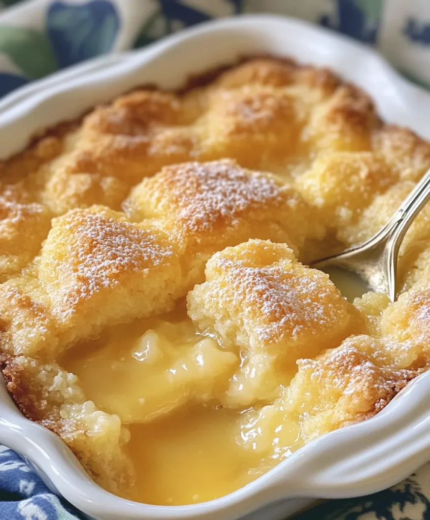 Magic Lemon Cobbler Delight