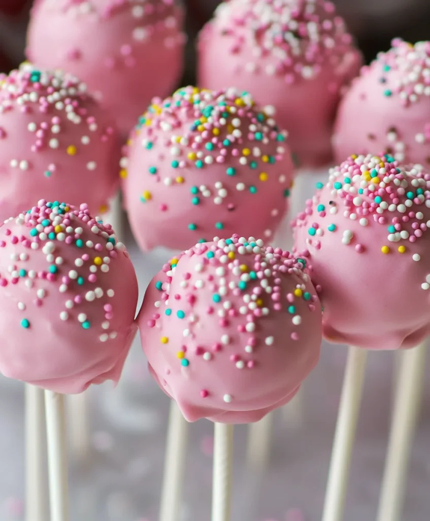 Starbucks Copyacat Birthday Cake Pops