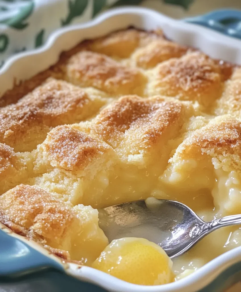 Magic Lemon Cobbler Delight