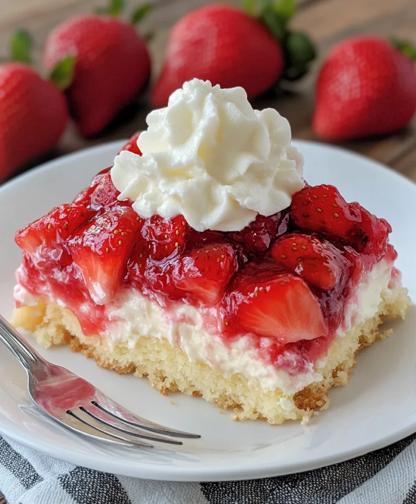 Strawberry Cheesecake Dump Cake