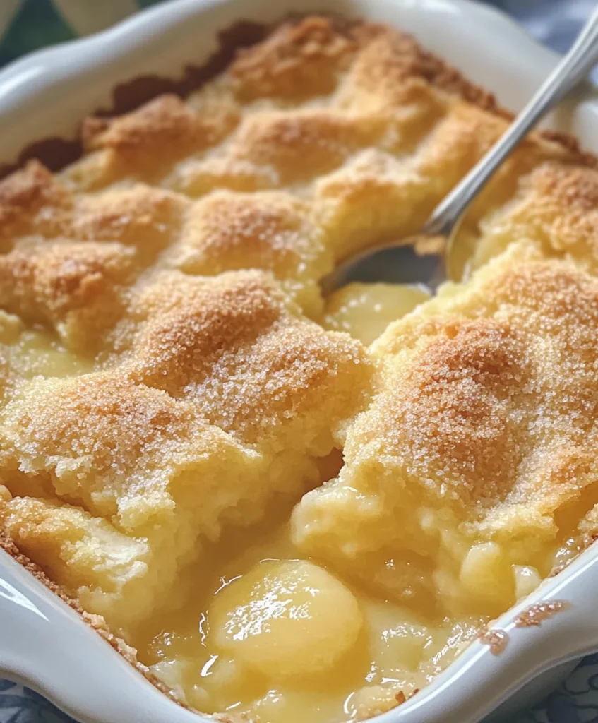 Magic Lemon Cobbler Delight