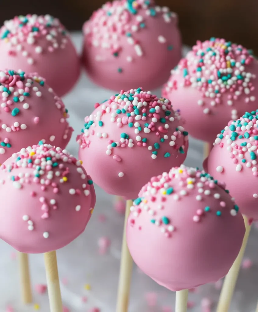 Starbucks Copyacat Birthday Cake Pops