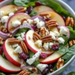 Apple Feta Spinach Salad