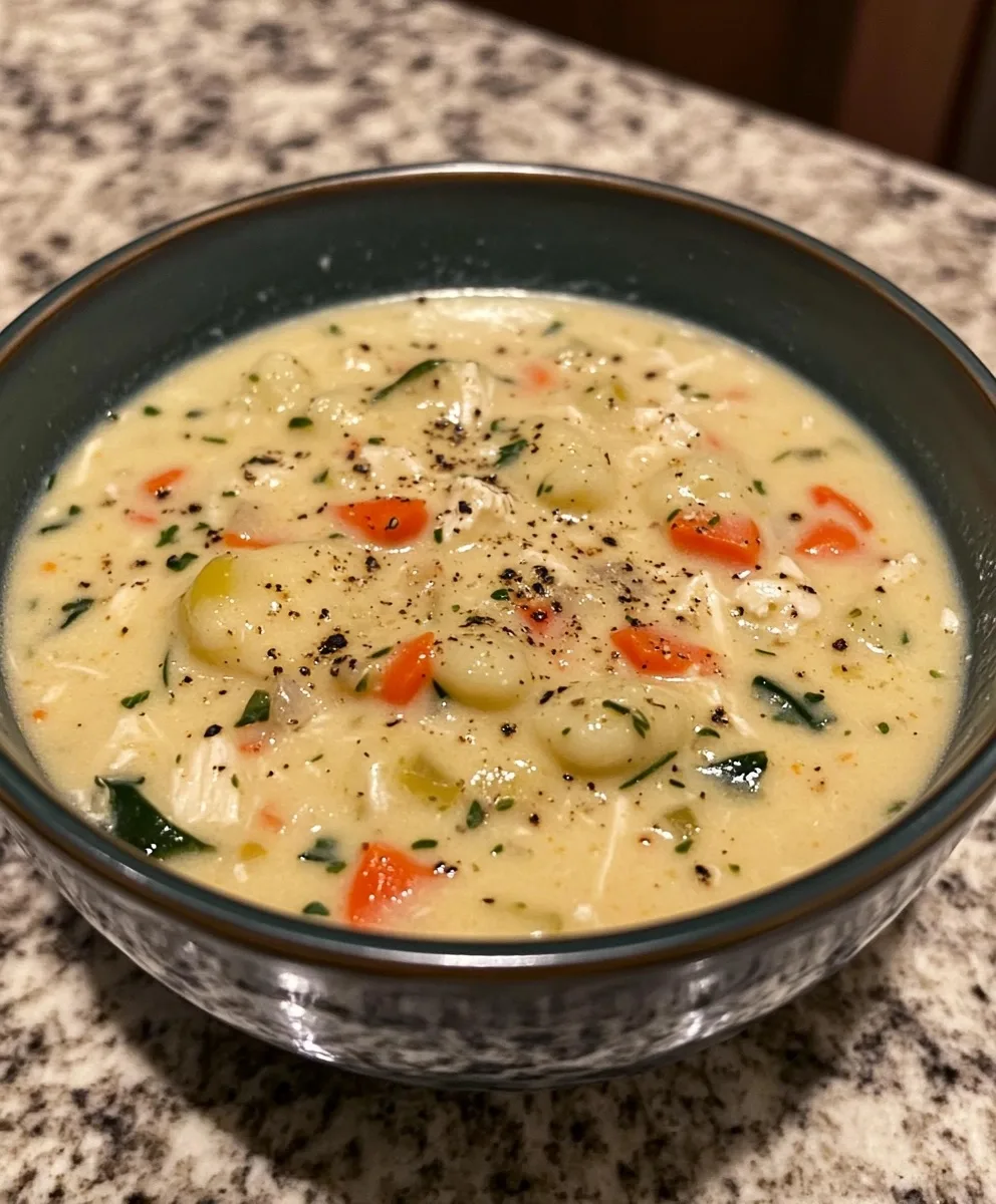 Creamy Chicken Gnocchi Soup