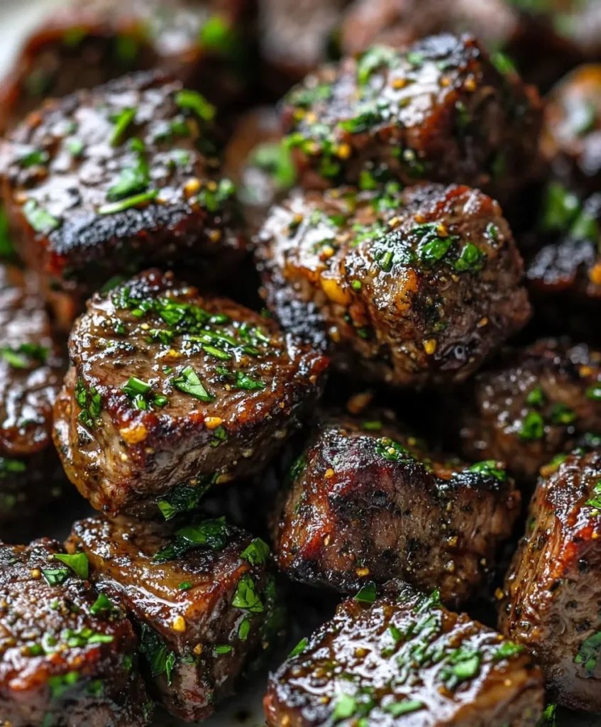 Garlic Herb Steak Bites