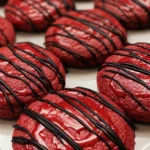 Candy Apple Cookies with Shadow Milk