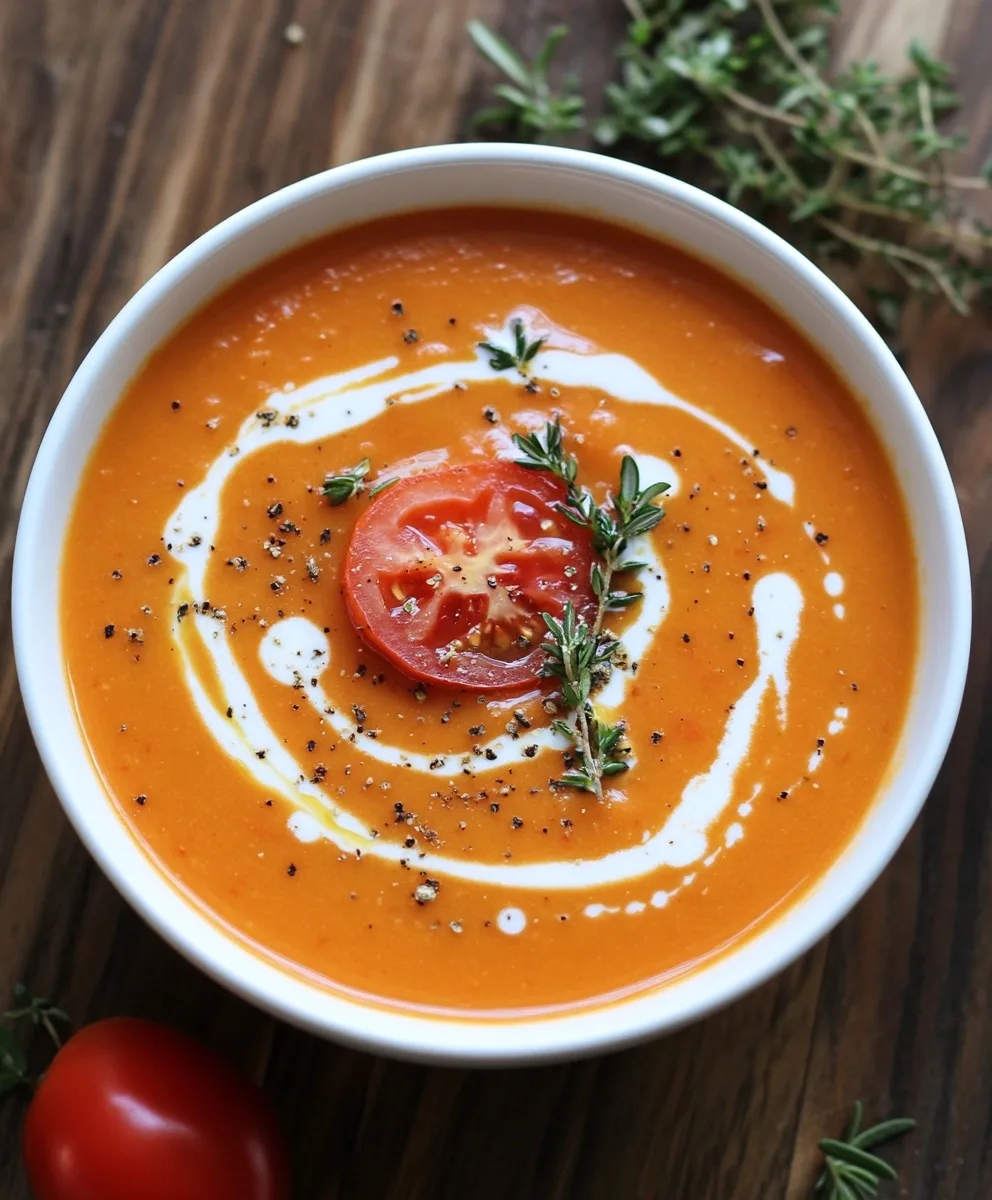 Creamy Tomato Bean Soup