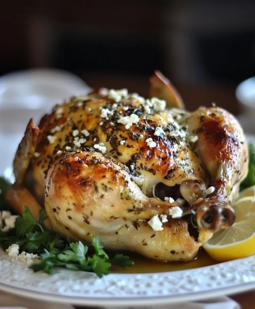 Feta-Brined Roast Chicken