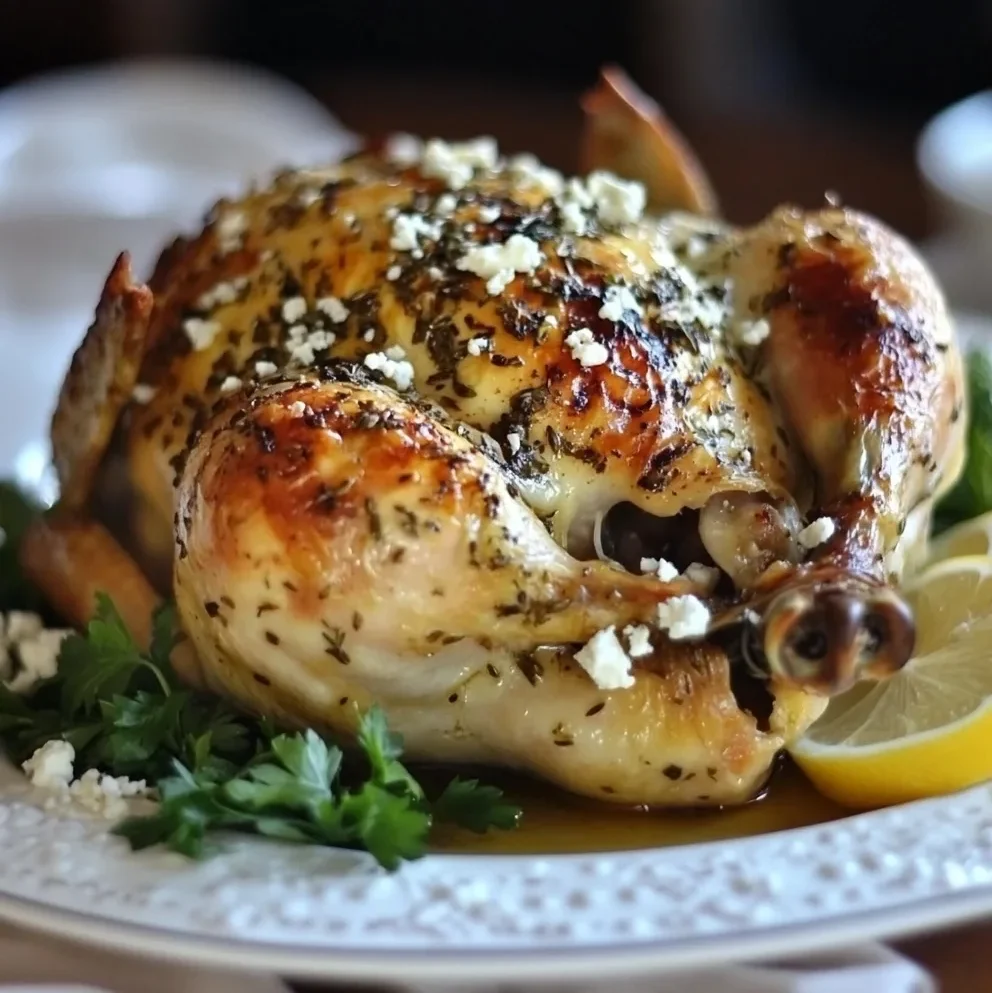 Feta-Brined Roast Chicken