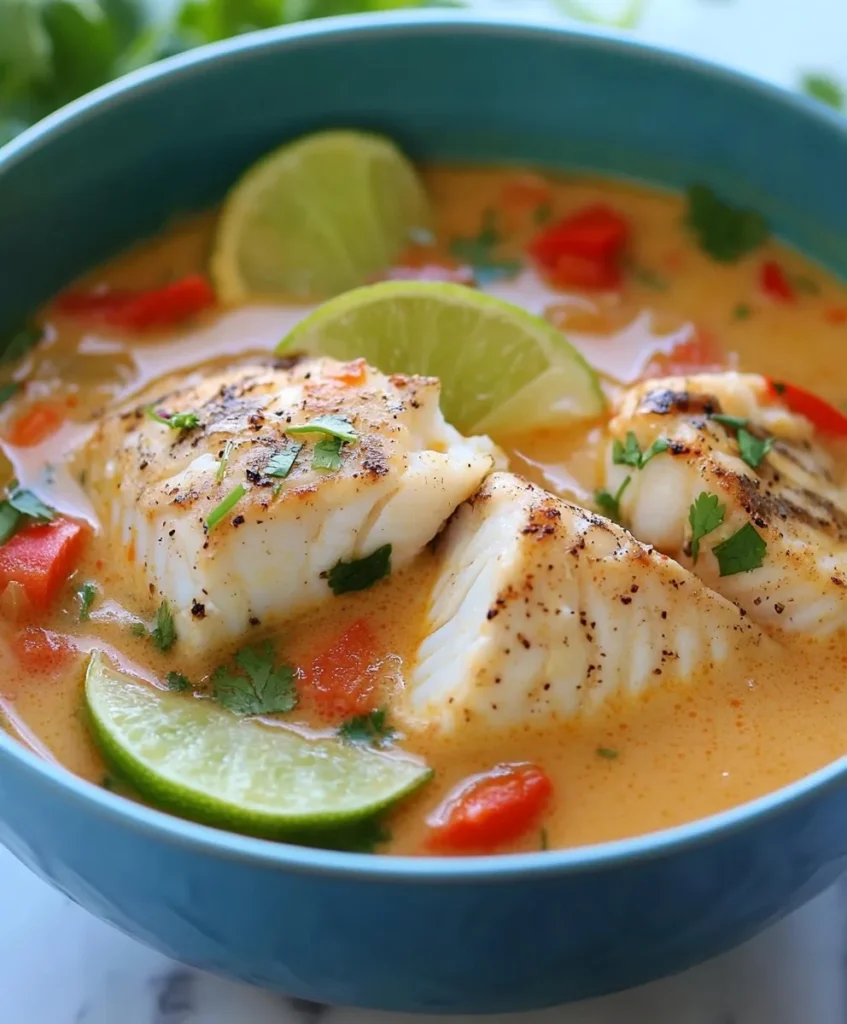 Coconut Lime Fish Soup