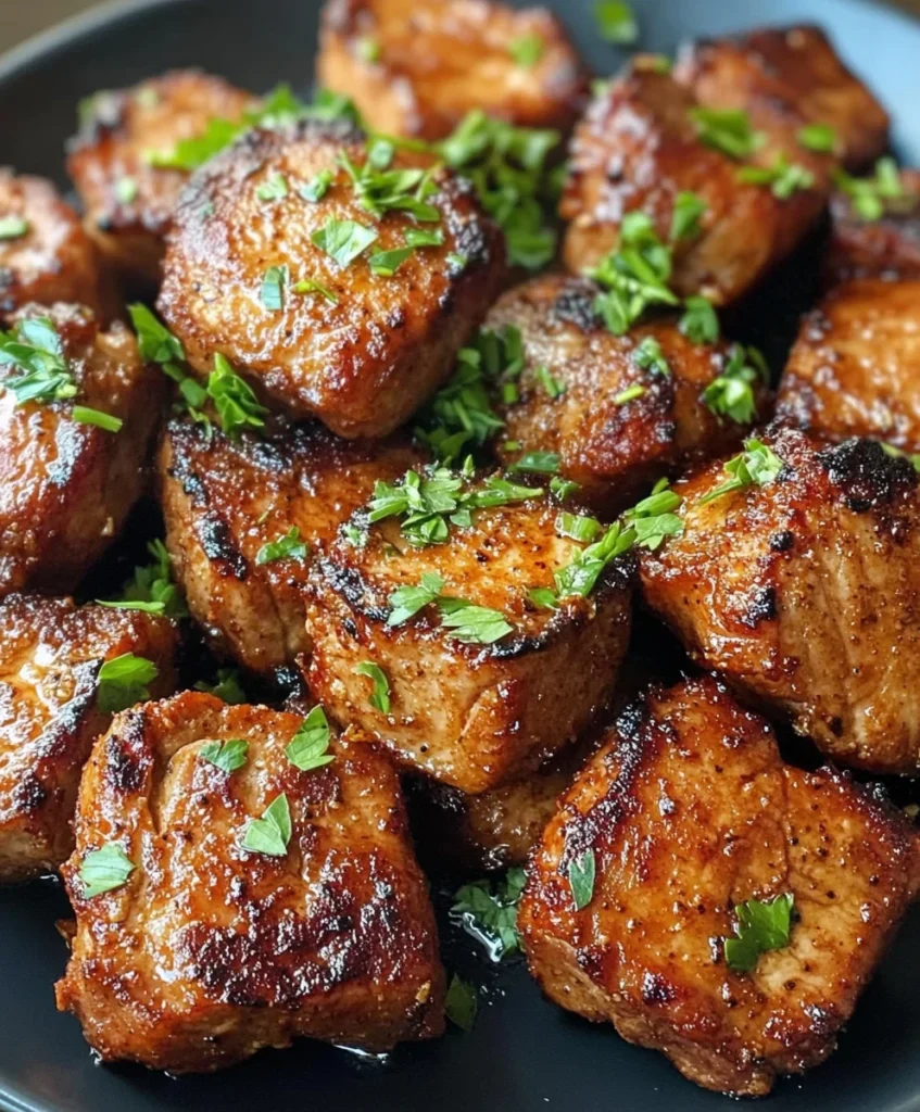 Air Fryer Pork Chop Bites