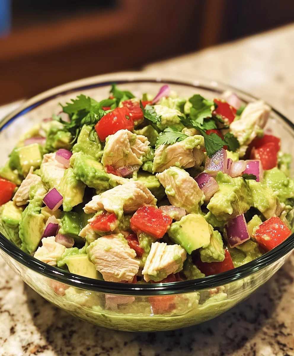 Healthy Avocado Chicken Salad