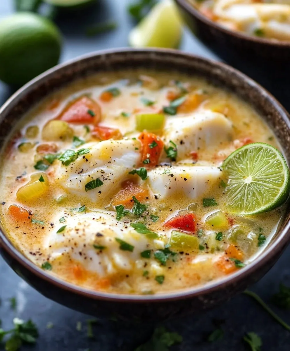 Coconut Lime Fish Soup