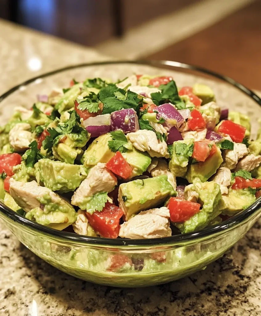 Healthy Avocado Chicken Salad