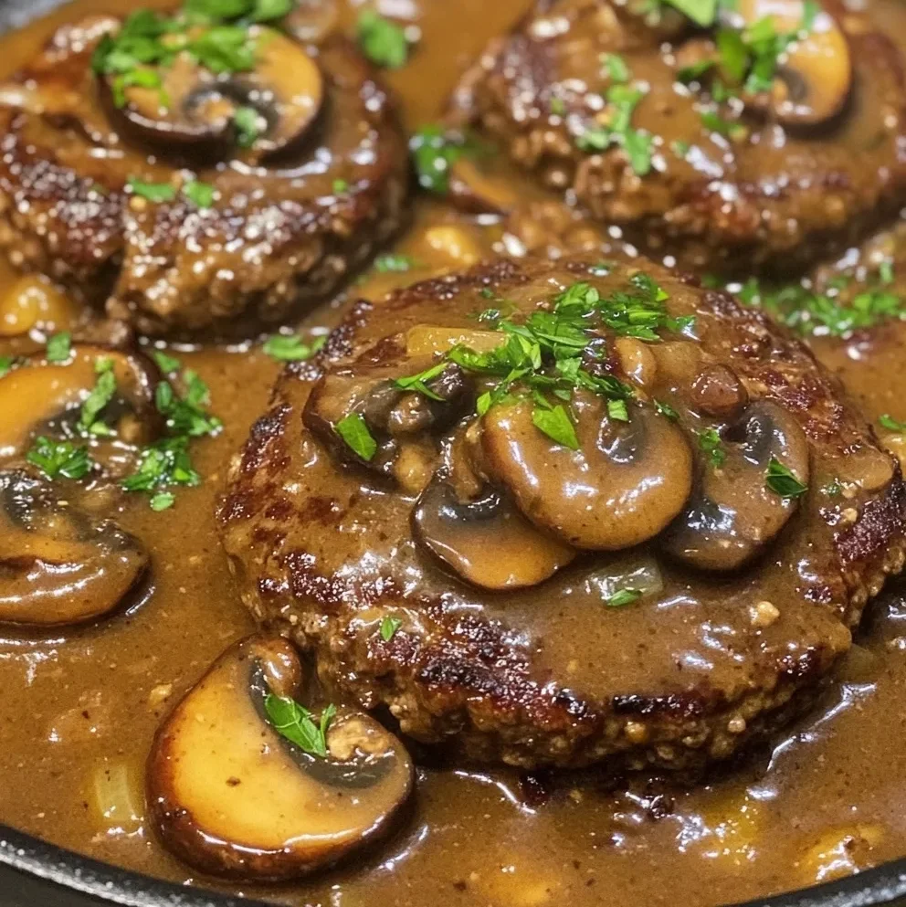 Salisbury Steak with Mushroom Gravy