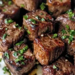 Air Fryer Garlic Butter Steak Bites