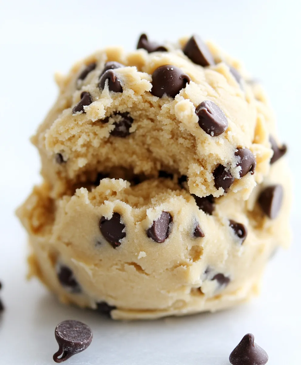 Edible Chocolate Chip Cookie Dough