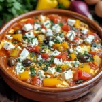 Shakshuka with Feta, Olives, and Peppers