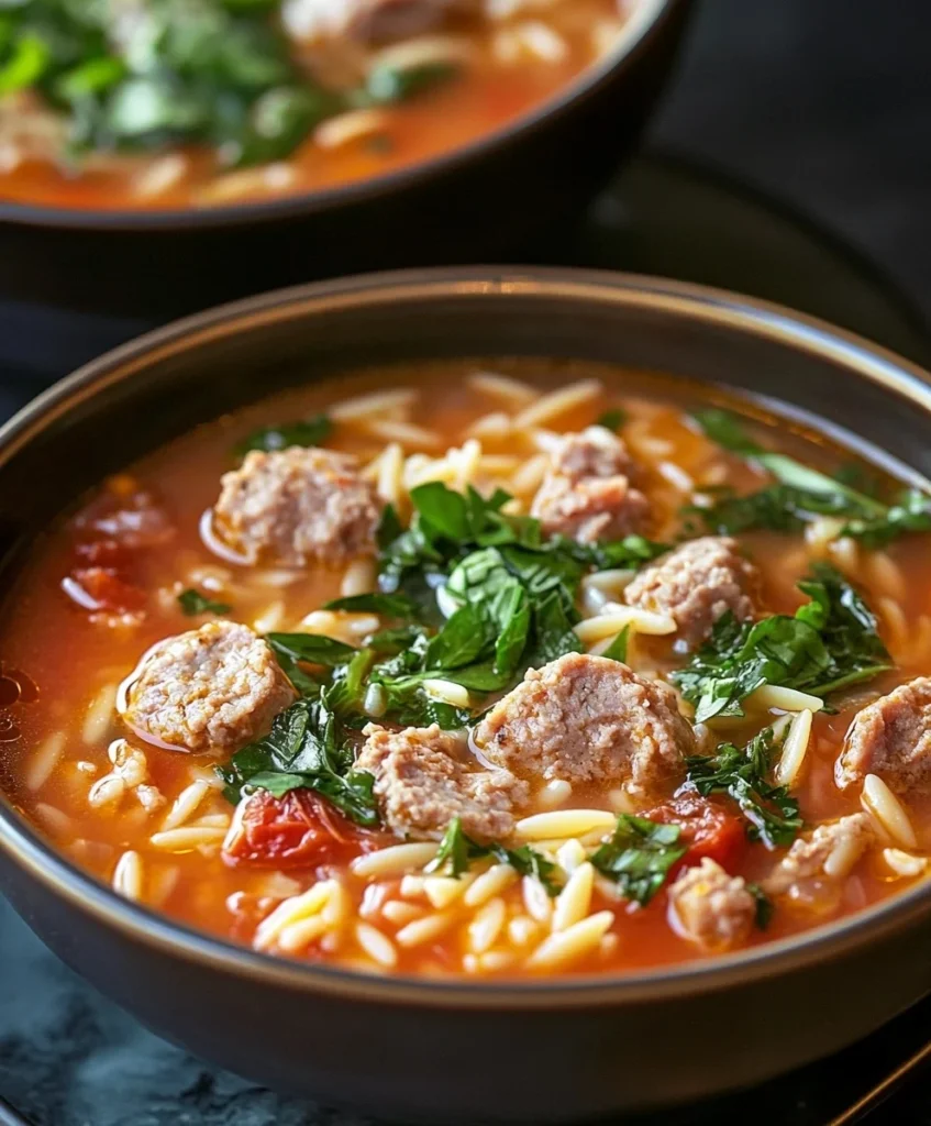 Marry Me Sausage Orzo Soup