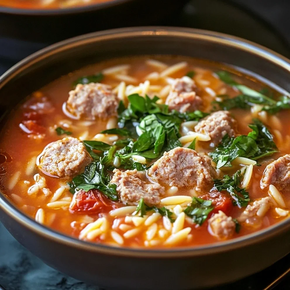 Marry Me Sausage Orzo Soup