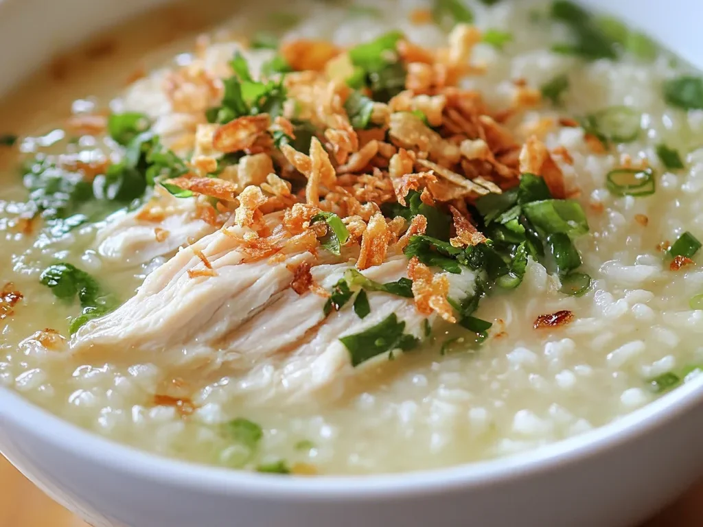 Cháo Gà (Vietnamese Chicken and Rice Porridge)