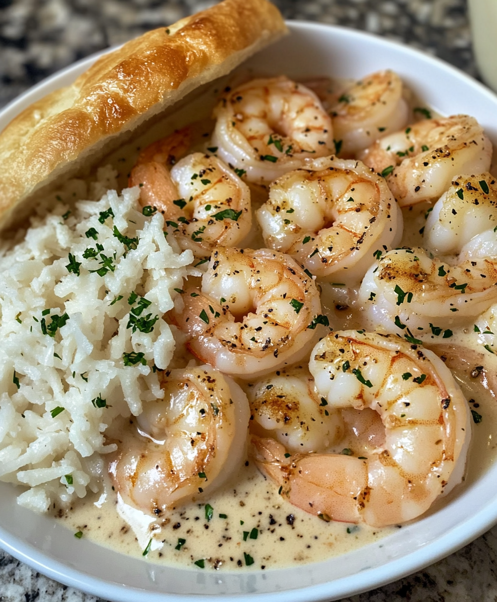 Easy Creamy Garlic Shrimp