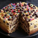 Giant Chocolate Chip Cookie Cake