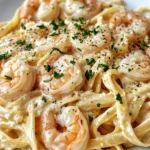 Creamy Shrimp Fettuccine Pasta With Homemade Alfredo Sauce