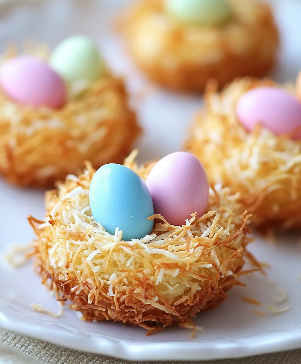 Coconut Easter Nest Cookies