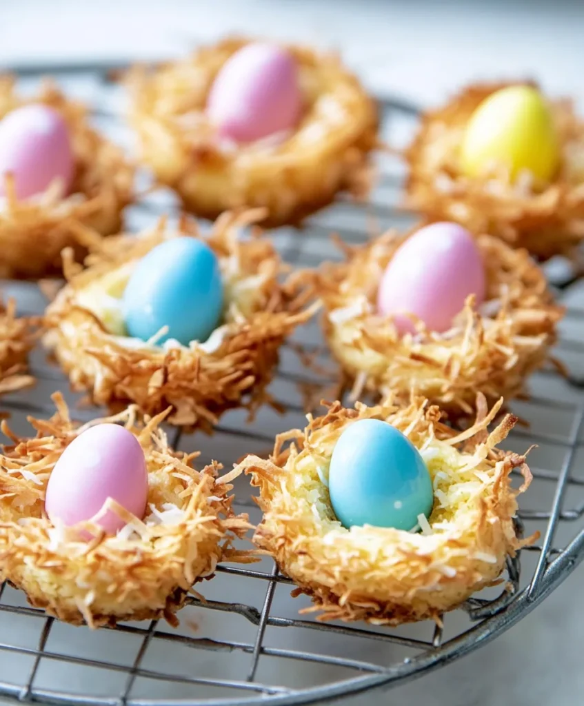 Coconut Easter Nest Cookies