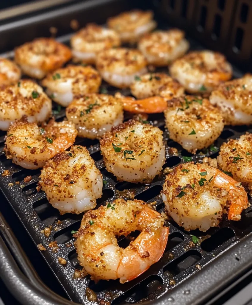 Air Fryer Parmesan Crusted Shrimp