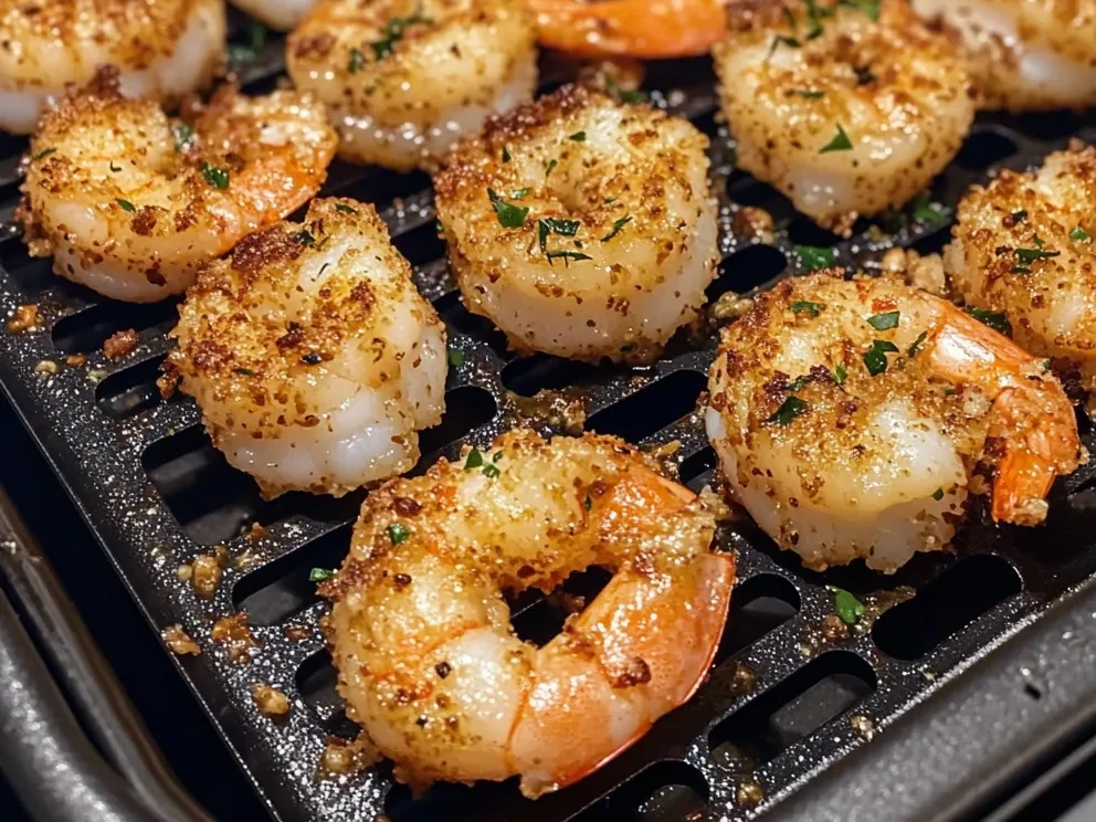Air Fryer Parmesan Crusted Shrimp