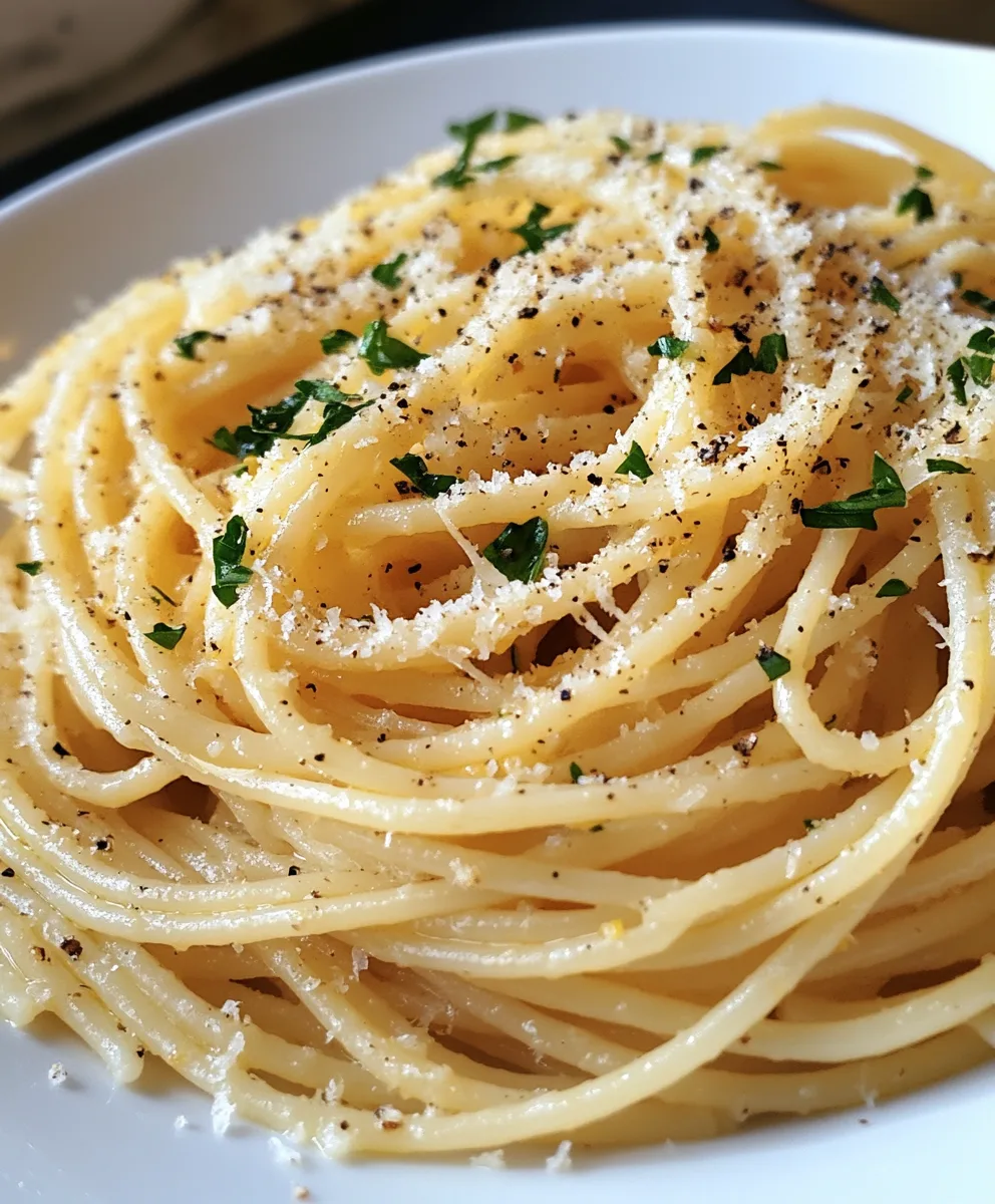 Simple Lemon Parmesan Pasta