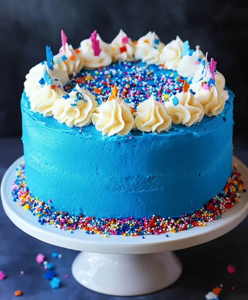 Birthday Cake Blue