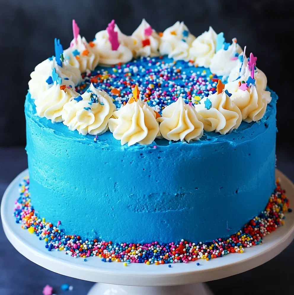 Birthday Cake Blue