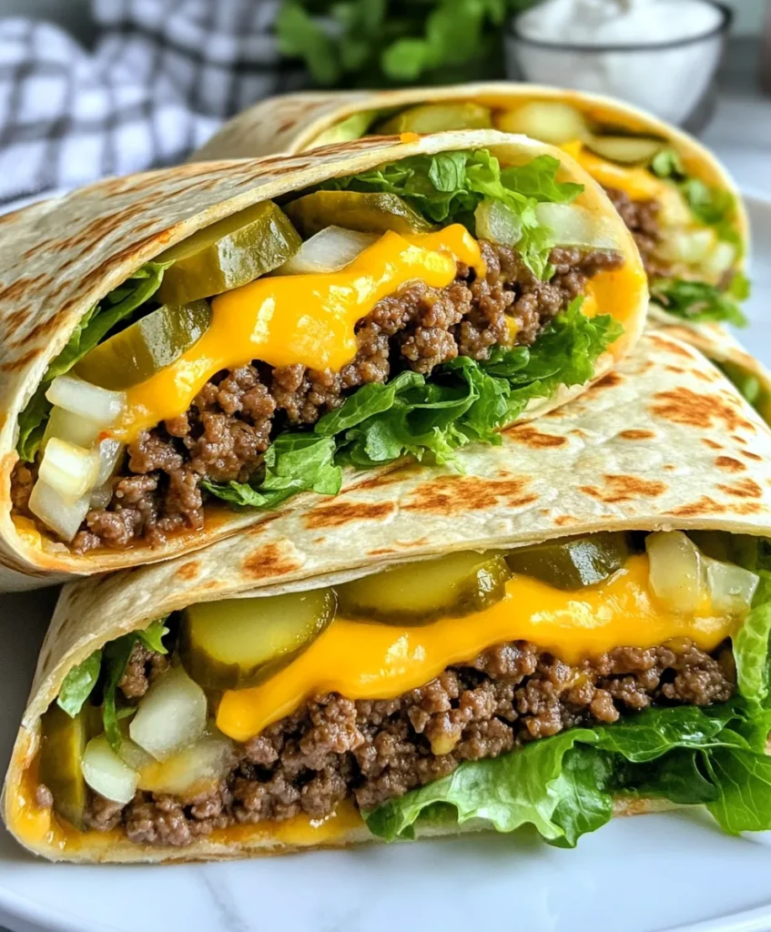 Homemade Big Mac Wraps With Special Sauce