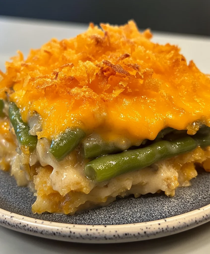 Green Bean CaCheesy Hash Brown Casserole