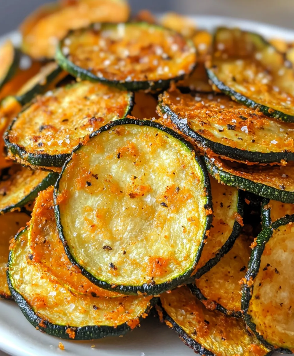 Crispy Baked Zucchini Chips