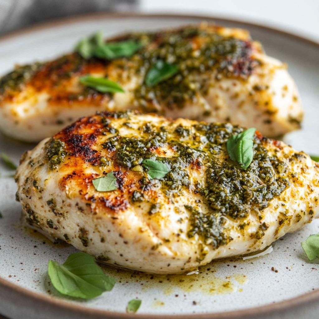 Air Fryer Pesto Chicken Breast