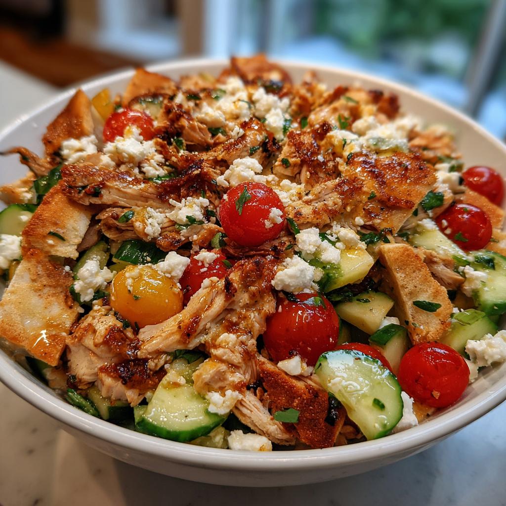 Chicken & Cucumber Pita Salad