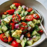 Cucumber Tomato Avocado Salad