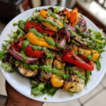 Grilled Vegetable Salad with Basil Dressing