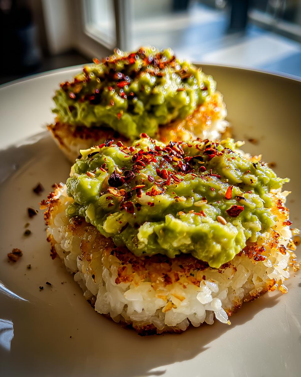 Rice Cakes with Avocado - detail 1