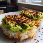 Rice Cakes with Avocado