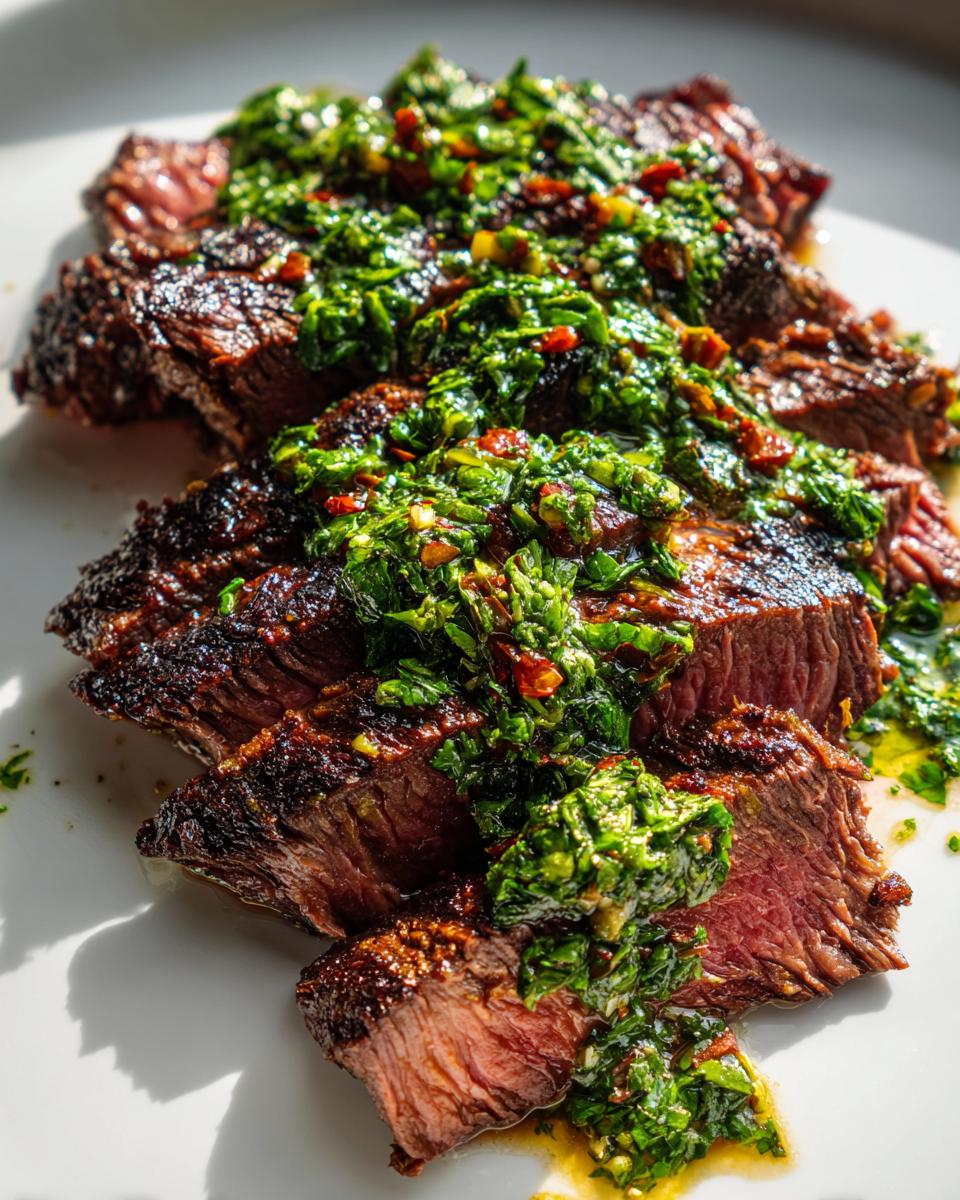 Skirt Steak with Chimichurri
