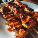 Spicy Peanut Chicken Skewers
