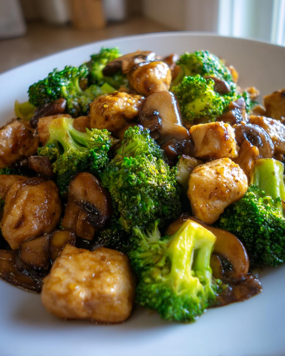 chicken broccoli mushroom